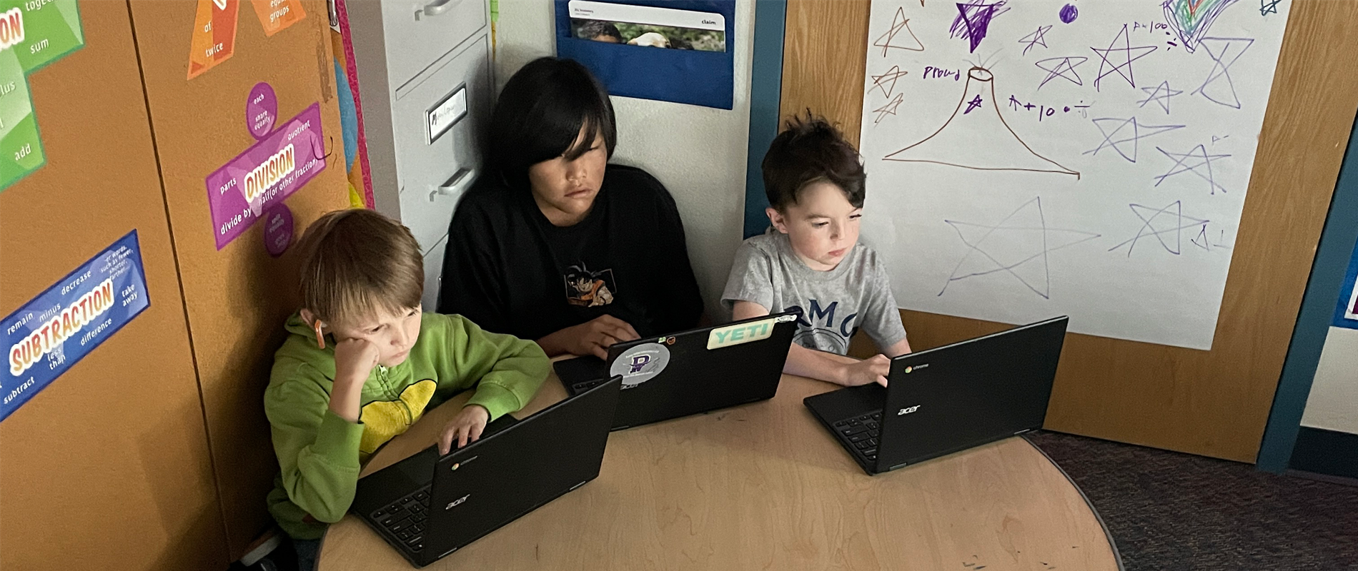 students during Hour of Code